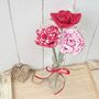 Personalised Cotton Anniversary Roses With Vase And Tag, thumbnail 5 of 7