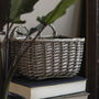 Wicker Wall Basket With Two Handles, thumbnail 1 of 2