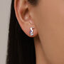 Sterling Silver Blue Footed Booby Stud Earrings, thumbnail 4 of 11