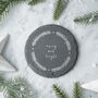 Set Of Four Slate Coasters 'Merry And Bright', thumbnail 1 of 2