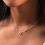 Pink Stone And Pearls Necklace, thumbnail 3 of 5
