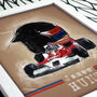 James Hunt F1 Legend Poster, thumbnail 3 of 4