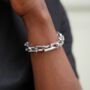 Chunky Stainless Steel Heavy Bracelet For Men, thumbnail 1 of 12