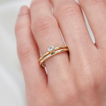 9ct Gold Diamond Engagement Ring, 6 of 10