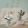 Sterling Silver Hummingbird Studs, thumbnail 4 of 6