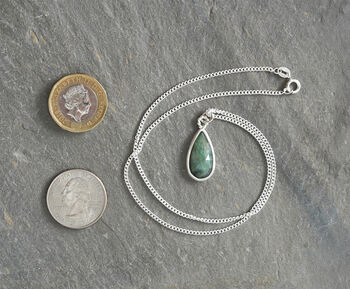 Raindrop Emerald Necklace, 3 of 3