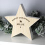 Personalised Wooden Star Decoration, thumbnail 3 of 5