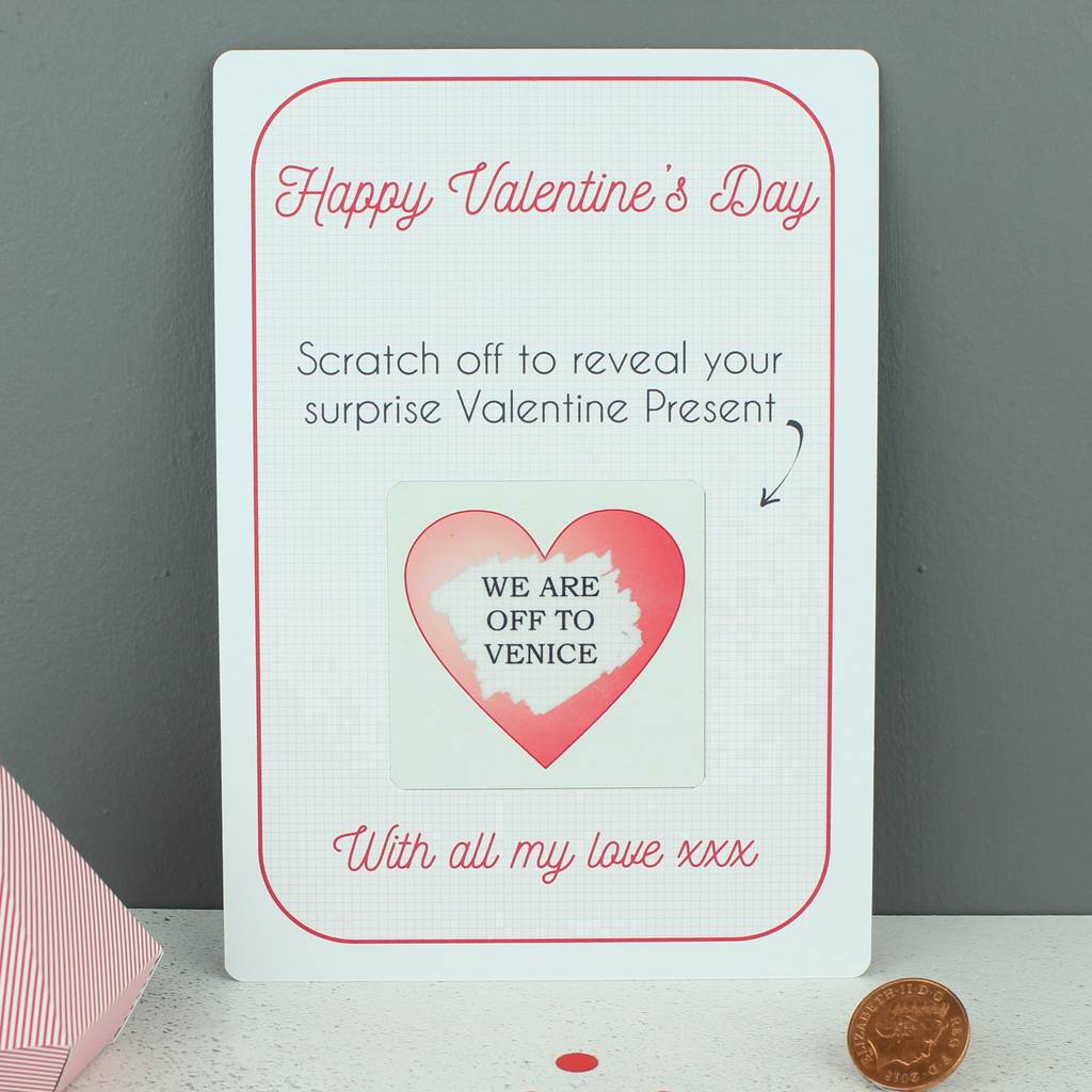 Valentines Day Surprise Reveal Scratchcard By Daisyley Designs 