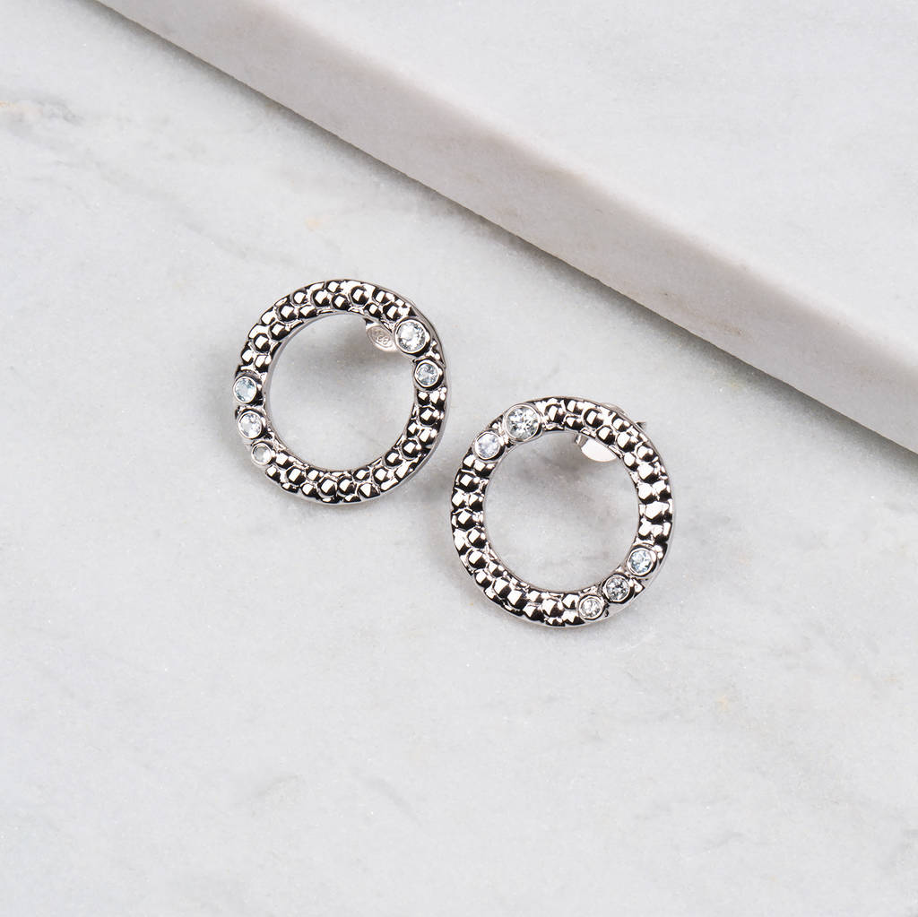 Wander Silver Sky Blue Topaz Earrings By Emily Mortimer Wander Silver Sky Blue Topaz Earrings