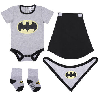 Batman Babygrow Bib Socks And Cape New Baby Gift, 2 of 5