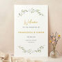 Spring Flowers Wedding Welcome Sign, thumbnail 1 of 3