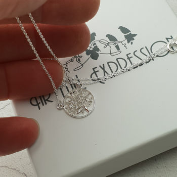 Brides And Brides Maid Silver Tree Of Life Pendant, 5 of 5