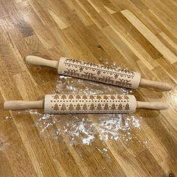 Christmas Wooden Rolling Pin, 4 of 4