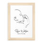Personalised Line Art Relaxed Baby Print, thumbnail 12 of 12