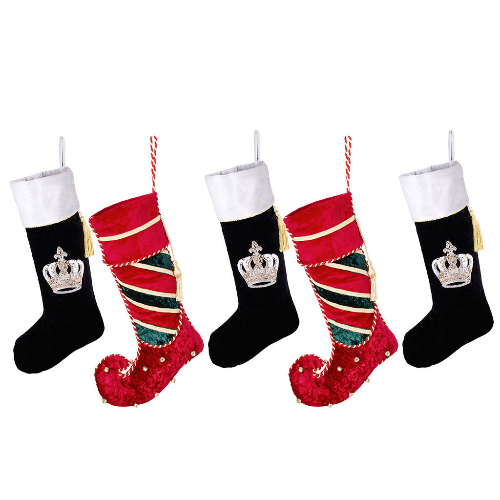 Regal Velvet Luxury Christmas Stocking Collection