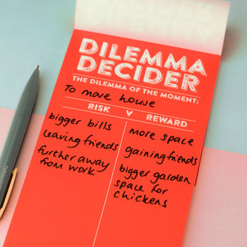 Dilemma Decider Notepad, 2 of 3