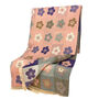 Pink And Purple Flower Winter Scarf, thumbnail 2 of 2
