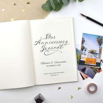 Luxury Personalised Anniversary Journal, 3 of 4