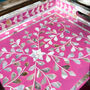 Mother Of Pearl Inlay Tray | Hot Pink, thumbnail 3 of 5