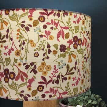 Ashbee Plum Floral Drum Lampshade, 5 of 9