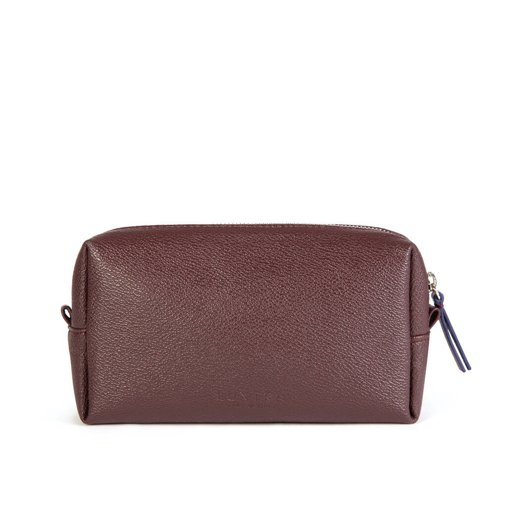 vegan leather toiletry bag