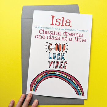 Personalised Big Good Luck Card, 9 of 9