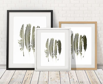 Contemporary Feathers Print, 4 of 5