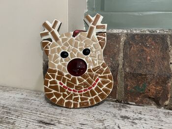 Child’s Rudolf Mosaic Craft Kit For Christmas, 4 of 4