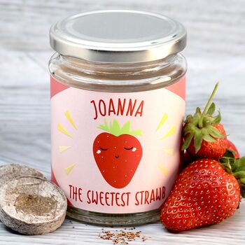 Personalised Sweet Strawberry Jar Grow Kit, 3 of 8