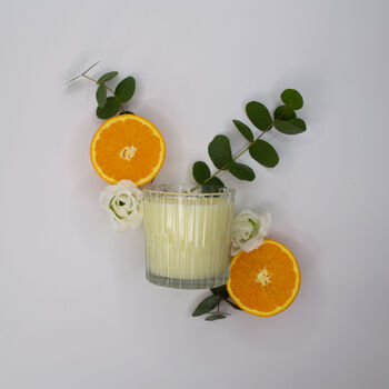 Natural Negroni Scented Candle And Glass Tumbler, 10 of 12