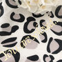 Personalised Xl Leopard Print Baby Gift Muslin, thumbnail 3 of 8