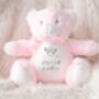 Personalised Green Memorial Baby Angel Teddy, thumbnail 10 of 12