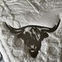 Highland Bulls Head Metal Wall Art Plaque, thumbnail 7 of 11