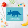 Personalised Triceratops Dinosaur Placemat, thumbnail 3 of 12