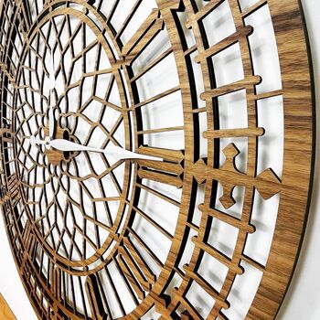 Classic Wooden Big Ben Wall Clock – Up To 90cm, 3 of 4