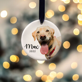Personalised Dogs First Christmas Bauble Decoration, 7 of 10