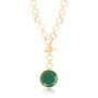 Emerald Green Crystal Pendant With Loop Chain And T Lock, thumbnail 1 of 5