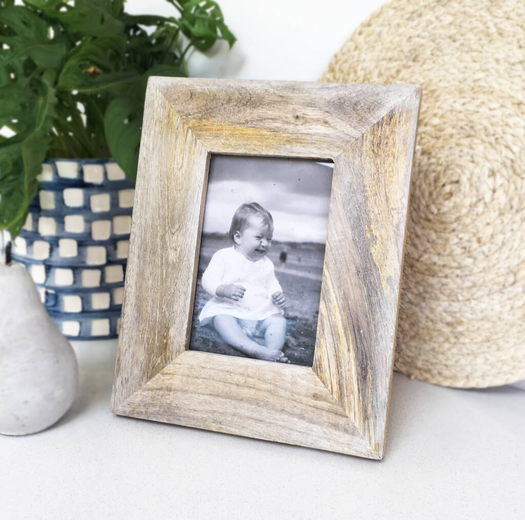 Handmade Wooden Photo Frame For 4x6 Picture, 1 of 8