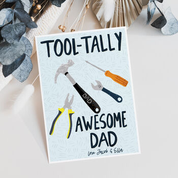 Tool Tally Awesome Dad Father's Day Card, 2 of 3