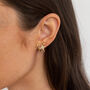 Gold Plated Shooting Star Wrap Earrings, thumbnail 1 of 8