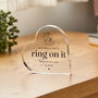Personalised Engagement Acrylic Heart Keepsake For Couple, thumbnail 3 of 3