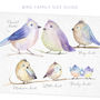 Personalised Bird Family Faux Suede / Cotton Cushion, thumbnail 6 of 10