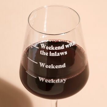 Personalised Measure Wine Glass, 6 of 8