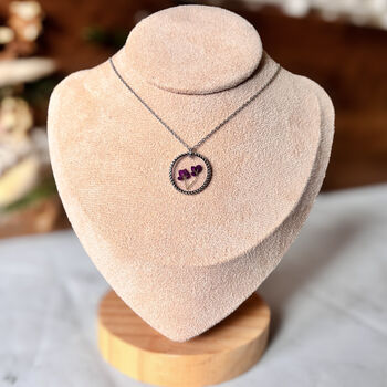 Purple Alyssum Flower Necklace, 3 of 5