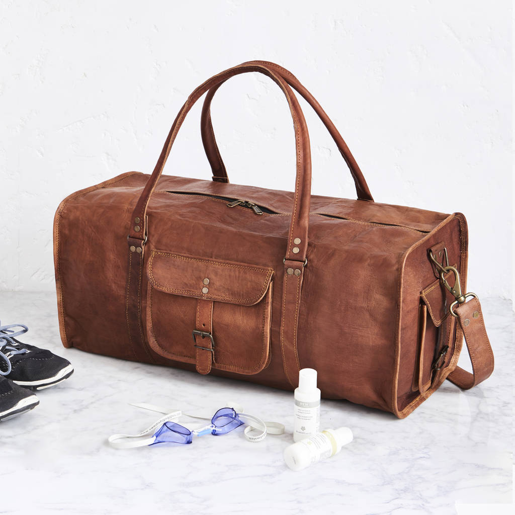Leather Duffel Travel Bag By Vida Vida | notonthehighstreet.com