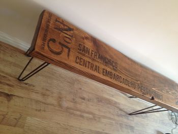 Personalised Retro Industrial Style Bench, 6 of 9