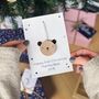 Personalised First Christmas Bear Decoration Card, thumbnail 6 of 10