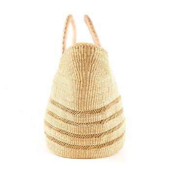 Open Weave Natural Shopping Basket, 4 of 6