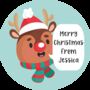 Personalised 'Merry Christmas' Reindeer Small Lollipops, thumbnail 2 of 4