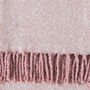 Pink Herringbone Cosy Throw, thumbnail 2 of 3
